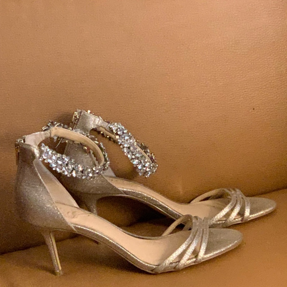 Badgley Mischa Shimmery Gold Heels